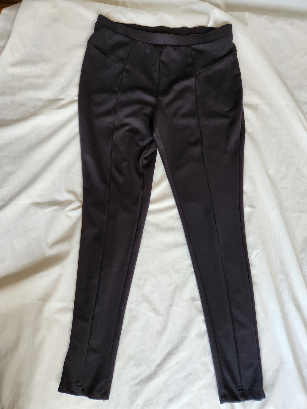Grace Elements Black Ponte Slim Leggings
